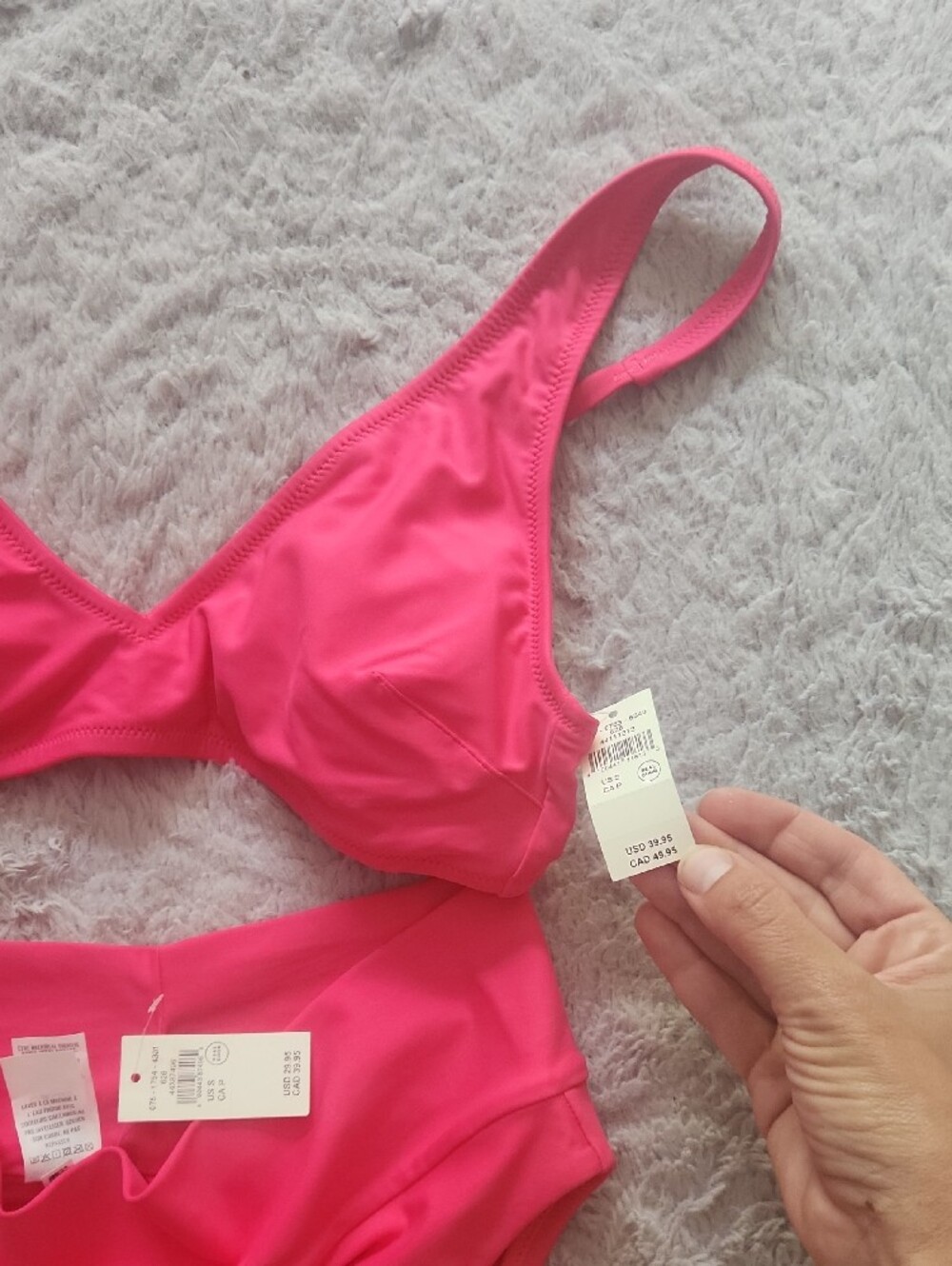 Aerie Neon Pink Bikini Set NWT - Picture 2 of 4